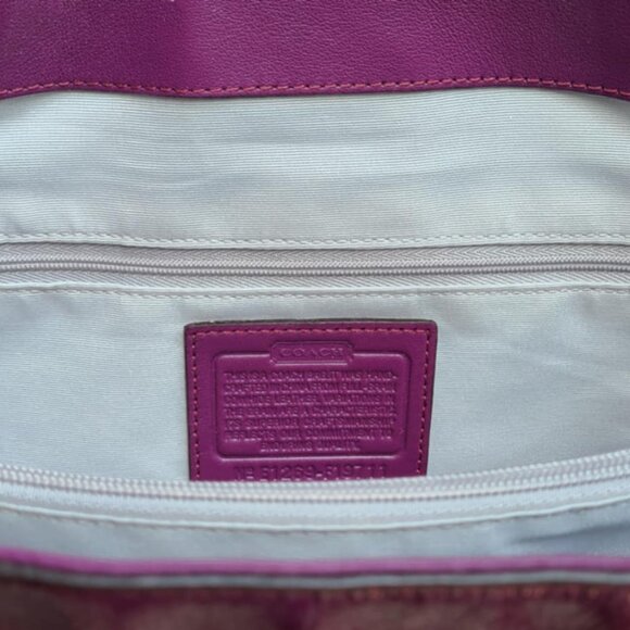 Coach SOHO Plumb Patient Leather Handbag NWOT! - Picture 4 of 13